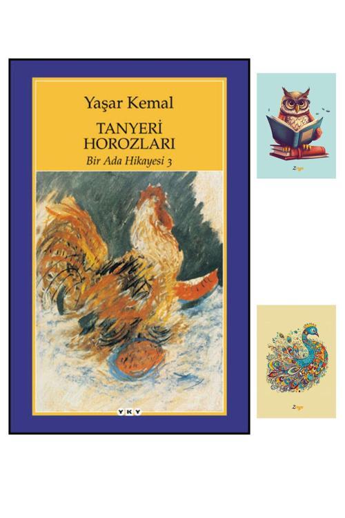 Yapı Kredi Yayınları Bir Ada Hikayesi 3 - Tanyeri Horozları - Yaşar Kemal - Not Defterli Seti