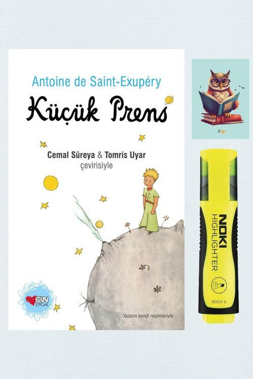 Dara Yayınları Küçük Prens - Antoine De Saint-Exupery - Can Yayınları - Sarı Fosforlu Kalem - Not Defterli Seti