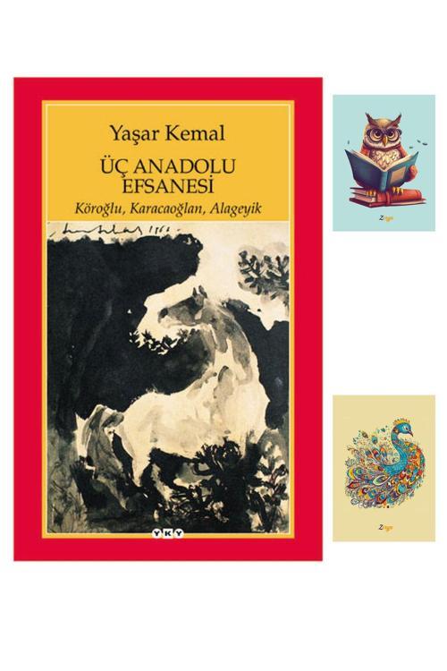 Yapı Kredi Yayınları Üç Anadolu Efsanesi - Yaşar Kemal - 9789750807459 - Not Defterli Seti