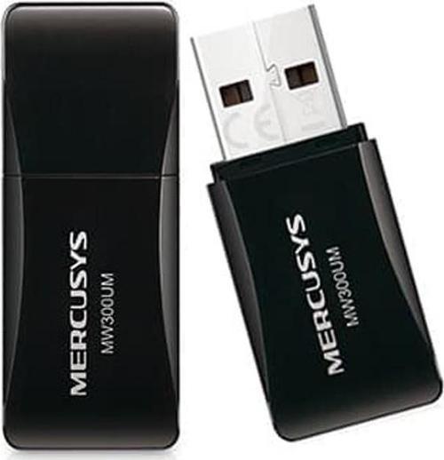 Mercusys 300 Mbps Mini Kablosuz Usb Adaptör Mw300Um