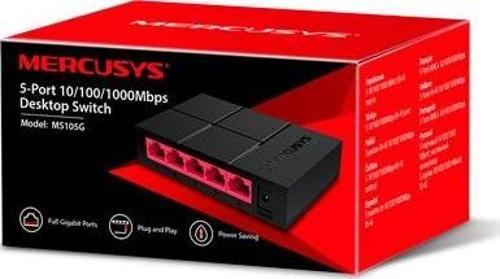 Mercusys 5 Port 10-100-1000 Mbps Switch Plastik Kasa Ms105G