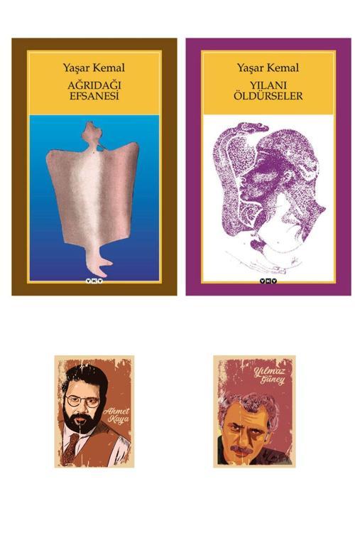 Yapı Kredi Yayınları Ağrıdağı Efsanesi - Yaşar Kemal 9789750807411 - Yılanı Öldürseler - 9789750807046 Defterli Özel Seti