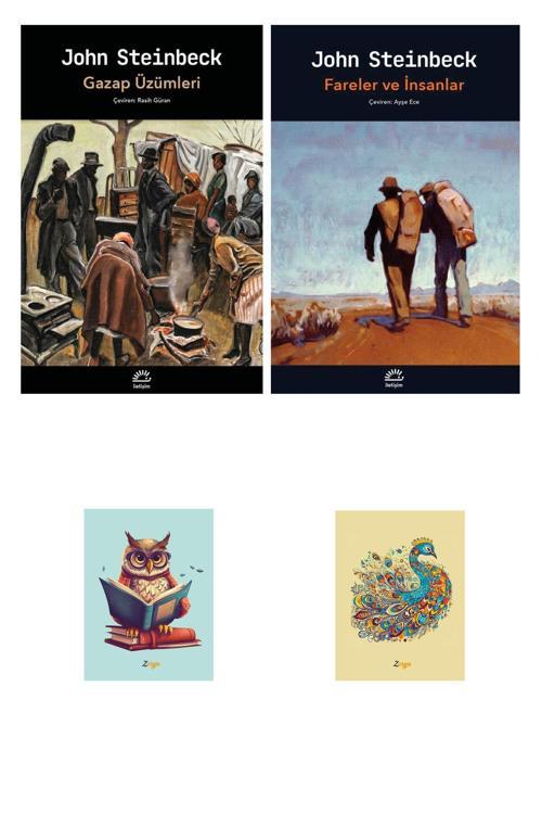 Dara Yayınları Gazap Üzümleri Kitabı - Fareler Ve İnsanlar John Steinbeck Kitapları (2 Not Defterli)