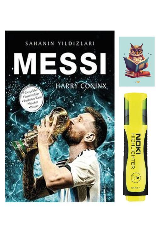 Parodi Yayınları Messi - Sahanın Yıldızları - Harry Coninx - Sarı Fosforlu Kalem - Not Defter Seti