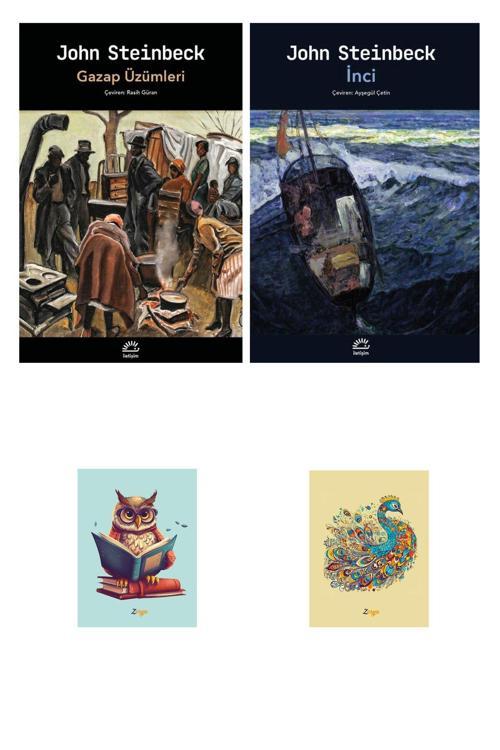 Dara Yayınları Gazap Üzümleri Kitabı - İnci John Steinbeck Kitapları (2 Not Defterli)