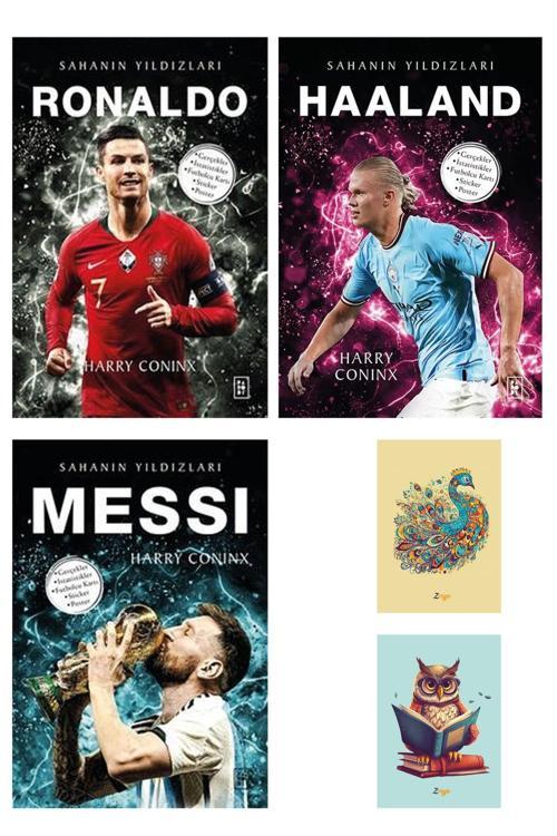 Parodi Yayınları Haaland - Ronaldo - Messi - Sahanın Yıldızları - Harry Coninx - Not Defterli Seti