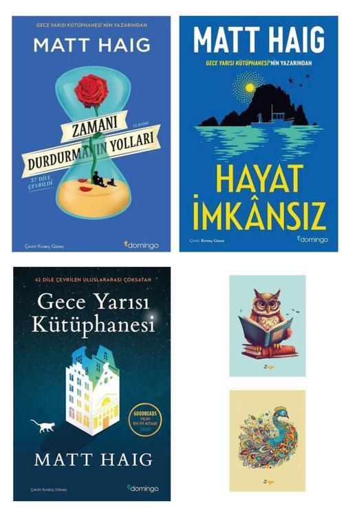Dara Yayınları Gece Yarısı Kütüphanesi - Hayat İmkansız - Zamanı Durdurmanın Yolları - Matt Haig (2 Not Defterli)