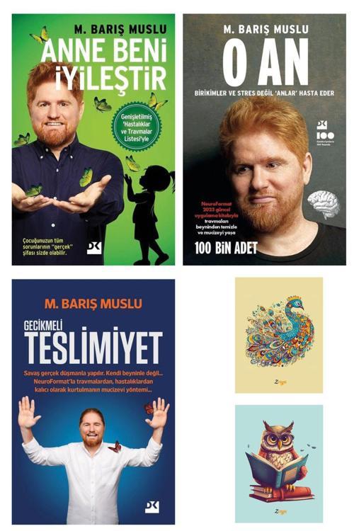 Dara Yayınları Anne Beni Iyileştir - O An - M. Barış Muslu - Gecikmeli Teslimiyet - (3 Kitap 2 Not Defterli)