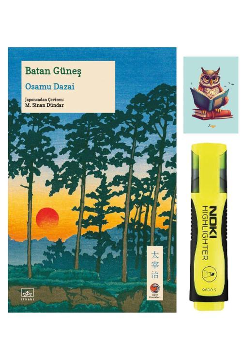 Dara Yayınları Batan Güneş-Osamu Dazai-İthaki Yayınları-Sarı Fosforlu Kalem-Not Defter Seti