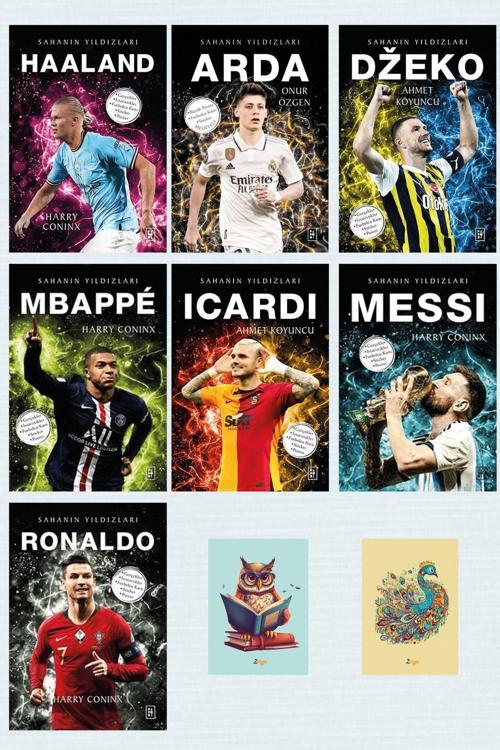 Parodi Yayınları Ronaldo - Sahanın Yıldızları - Haaland - Arda - Dzeko - Mbappe - Icardi - Messi - (2 Not Defterli)