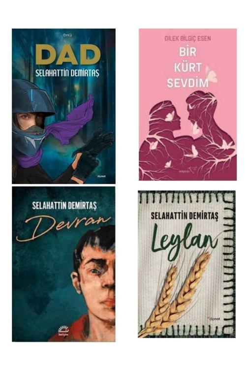 Dipnot Yayınları Selahattin Demirtaş Kitap Seti - Dad - Bir Kürt Sevdim - Devran - Leylan Selahattin Demirtaş