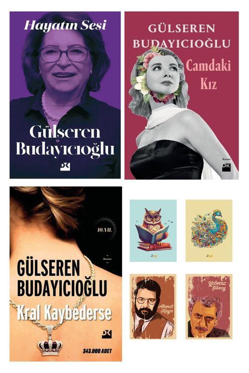 Dara Yayınları Gülseren Budayıcıoğlu Kitapları - Kral Kaybederse - Hayatın Sesi - Camdaki Kız (4 Not Defterli)