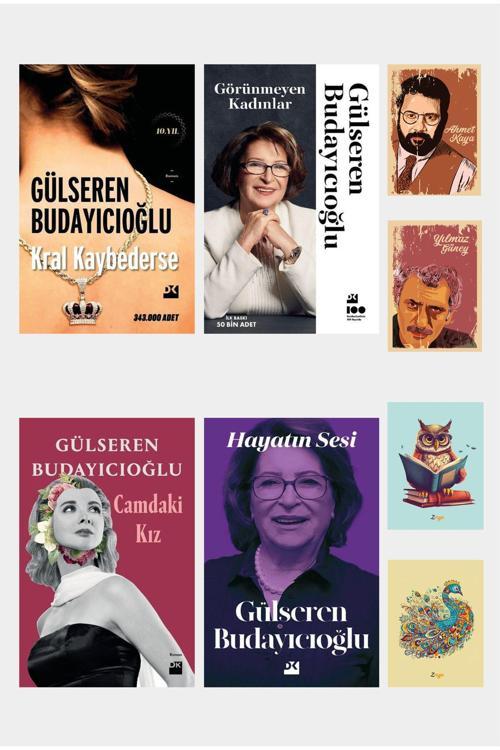 Dara Yayınları Gülseren Budayıcıoğlu - Görünmeyen Kadınlar -Kral Kaybederse -Hayatın Sesi -Camdaki Kız (4 Defterli)