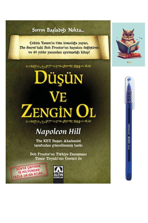 Dara Yayınları Düşün Ve Zengin Ol - 9789754058833 - Napoleon Hill - Altın Kitaplar (Kalem Ve Baykuş Not Defterli)