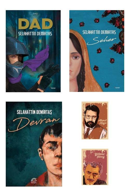 Dipnot Yayınları Selahattin Demirtaş Kitapları - Dad - Seher -Devran Kitabı -Yılmaz Güney Ahmet Kaya Not Defteri Seti