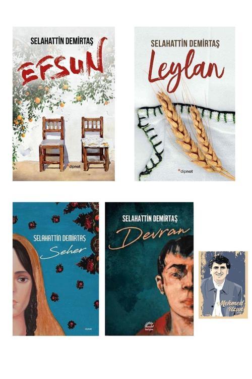 Dipnot Yayınları Selahattin Demirtaş Tüm Eserleri Seti - Efsun - Leylan (Mehmed Uzun Defterli)