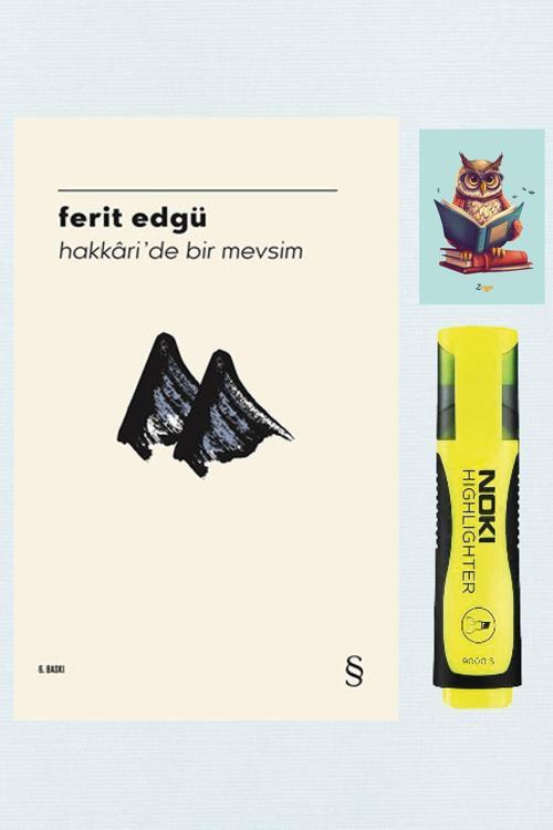 Everest Yayınları Hakkari’De Bir Mevsim-Ferit Edgü-Sarı Fosforlu Kalem-Not Defteri Seti