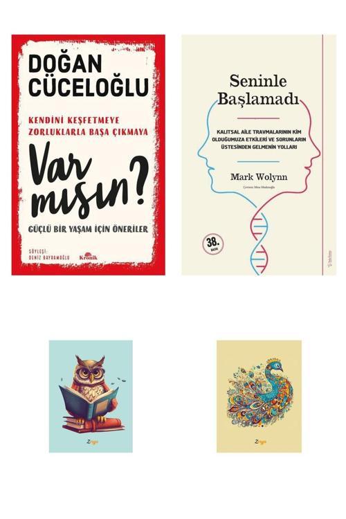 Dara Yayınları Var Mısın - Doğan Cüceloğlu - Seninle Başlamadı - Mark Wolynn (2 Not Defterli)