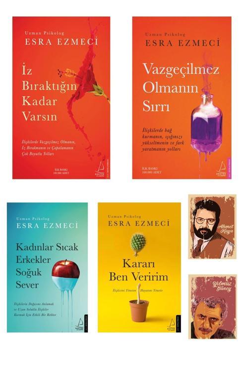 Destek Yayınları Esra Ezmeci Psikoloji Kitapları -Vazgeçilmez Olmanın Sırrı-Kararı Ben Veririm-Not Defterli Özel Seti