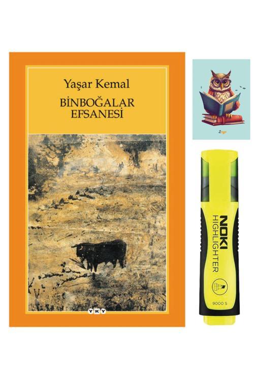 Yapı Kredi Yayınları Binboğalar Efsanesi - Yaşar Kemal - Sarı Fosforlu Kalem - Not Defterli Seti