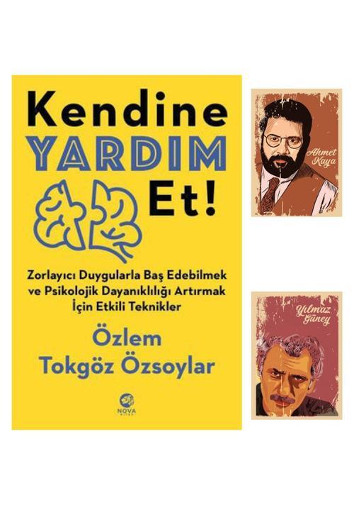 Dara Yayınları Kendine Yardım Et - Özlem Tokgöz Özsoylar - Nova Kitap - Yılmaz Güney Ahmet Kaya Not Defteri Seti