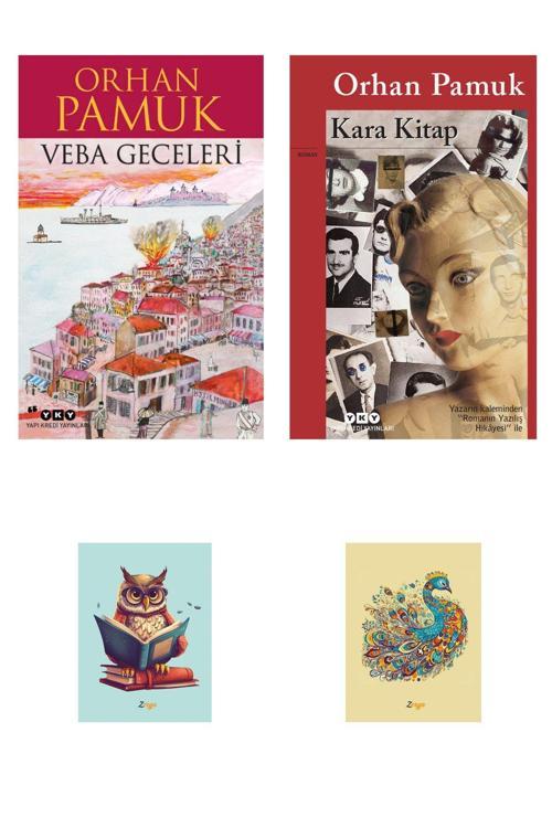 Dara Yayınları Orhan Pamuk Romanları - Kara Kitap - Veba Geceleri - Not Defterli Seti