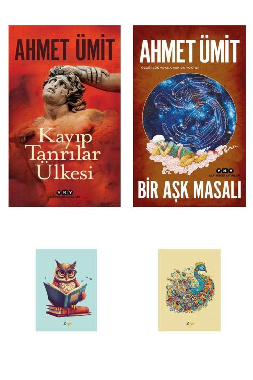 Dara Yayınları Bir Aşk Masalı -9789750854491- Kayıp Tanrılar Ülkesi - 9789750850417 -Ahmet Ümit-Yky-Not Defter Seti
