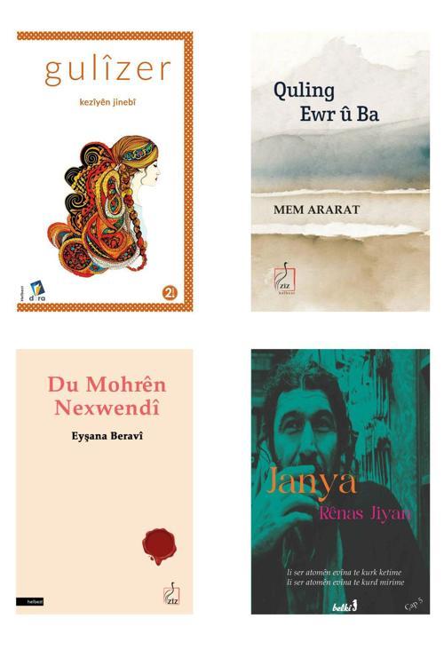 Dara Yayınları Seta Helbesta - Kürtçe Şiir Seti - Mem Ararat - Gulizer - Rênas Jiyan - Janya (4 Kitap)