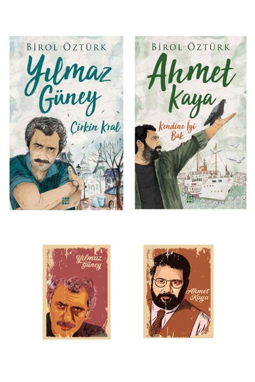 Dara Yayınları Yılmaz Güney Ahmet Kaya Seti - Kendine Iyi Bak - Çirkin Kral - Birol Öztürk - (2 Not Defterli)