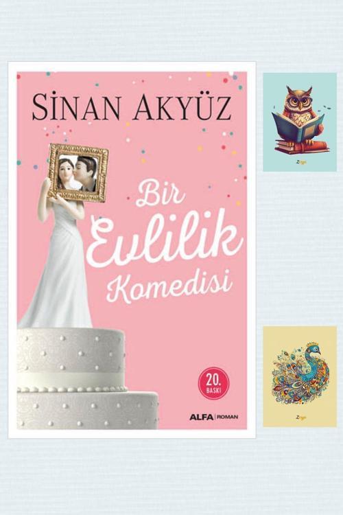 Alfa Yayınları Bir Evlilik Komedisi - Sinan Akyüz - Alfa Yayıncılık - 9786051712536 - Not Defterli Seti