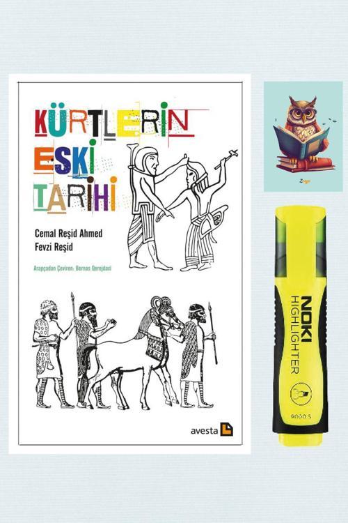Avesta Yayınları Kürtlerin Eski Tarihi - Cemal Reşid Ahmed -Sarı Fosforlu Kalem- Not Defter Seti