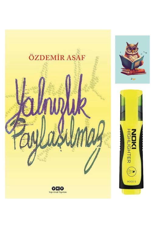 Dara Yayınları Yalnızlık Paylaşılmaz - Özdemir Asaf  - 9789750828928 - Sarı Fosforlu Kalem - Not Defterli Seti