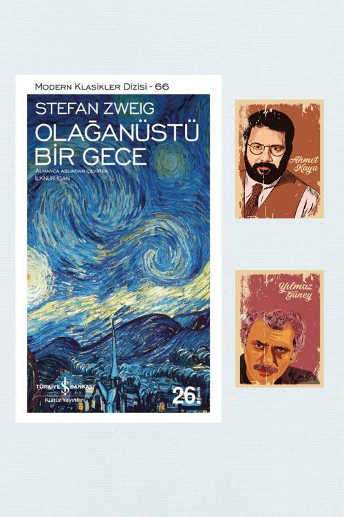 Dara Yayınları Olağanüstü Bir Gece - Stefan Zweig - Roman Seti - Yılmaz Güney Ahmet Kaya Not Defterli