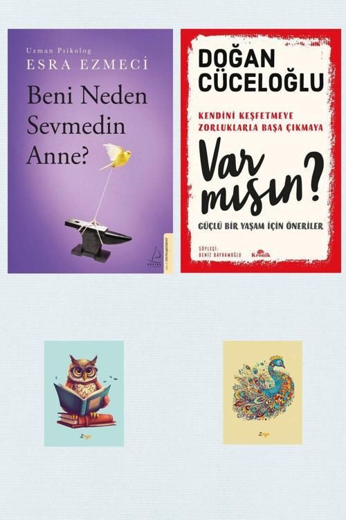 Dara Yayınları Doğan Cüceloğlu Var Mısın - Beni Neden Sevmedin Anne - Esra Ezmeci - Not Defterli Seti
