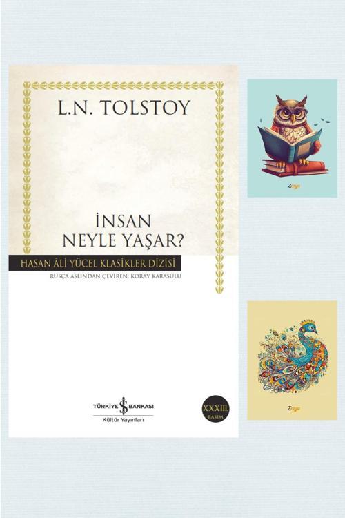 Dara Yayınları Insan Neyle Yaşar? 9786053607038 - Lev Nikolayeviç Tolstoy - Not Defterli Seti