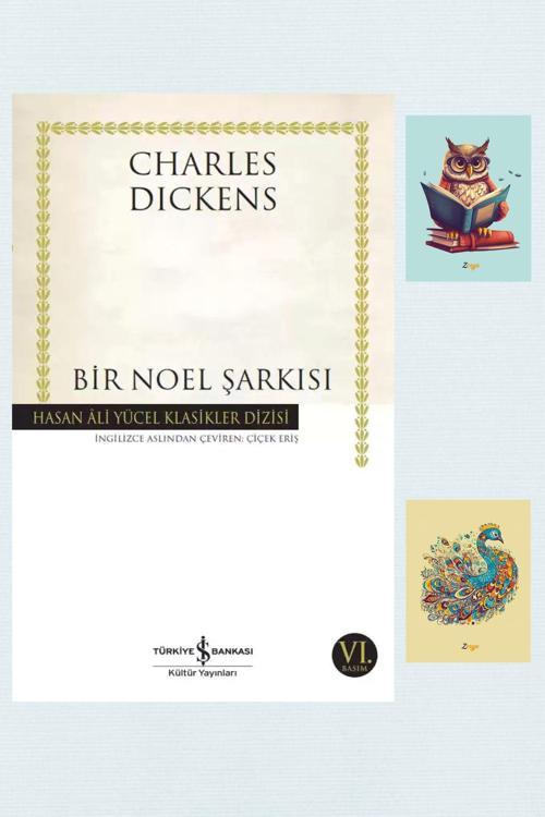 Türkiye İş Bankası Kültür Yayınları Bir Noel Şarkısı - Hasan Ali Yücel Klasikler - Charles Dickens - İş Bankası (2 Not Defterli)