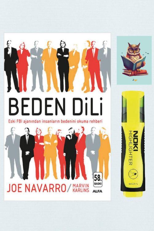 Dara Yayınları Beden Dili - Joe Navarro - Alfa Yayınları (Fosforlu Kalem - Baykuş Not Detferli)