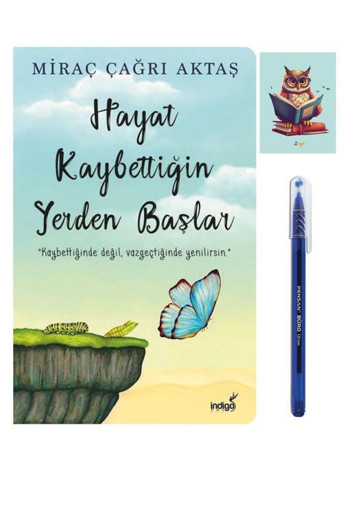 Dara Yayınları Hayat Kaybettiğin Yerden Başlar - Miraç Çağrı Aktaş - Büro Mavi Tükenmez Kalem