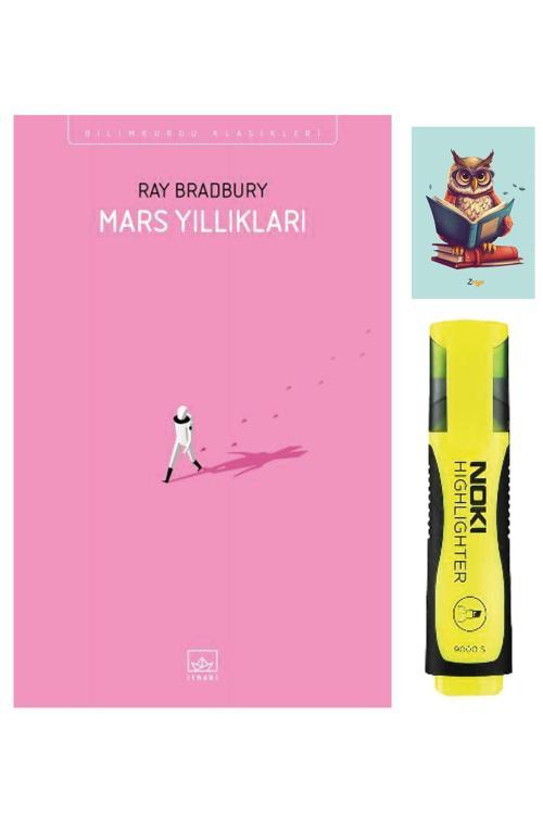 Dara Yayınları Mars Yıllıkları - Ray Bradbury - İthaki Yayınları - Sarı Fosforlu Kalem - Not Defteri Seti
