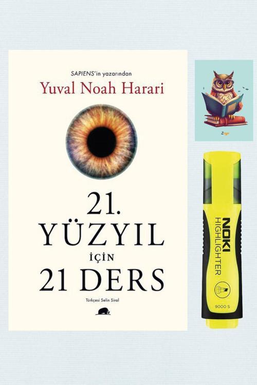 Kolektif Kitap 21.Yüzyıl İçin 21 Ders - Yuval Noah Harari - 9786052205082 - Sarı Fosforlu Kalem - Defterli Seti