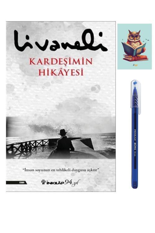 Dara Yayınları Kardeşimin Hikayesi Romanı - Zülfü Livaneli - Büro Mavi Tükenmez Kalem - Not Defterli