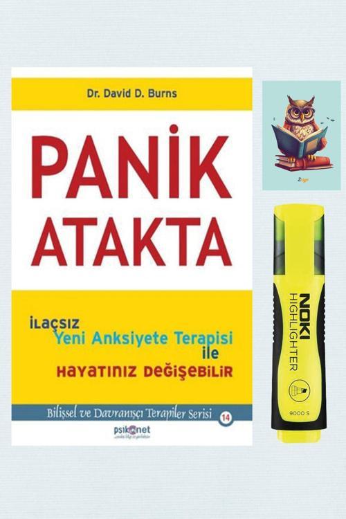 Psikonet Panik Atakta - David D. Burns - 9786058547100 - Sarı Fosforlu Kalem - Not Defterli Seti
