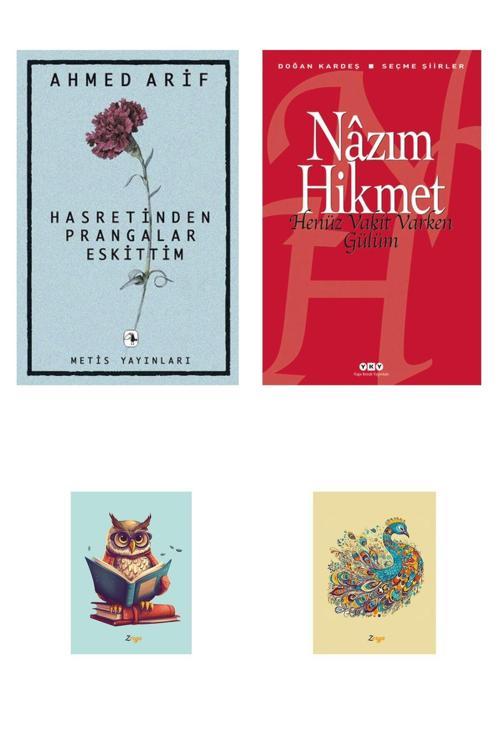 Dara Yayınları Hasretinden Prangalar Eskittim - Ahmed Arif -Henüz Vakit Varken Gülüm-Nazım Hikmet-(2 Not Defterli)