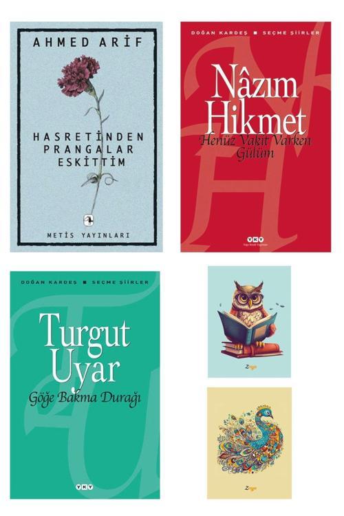 Dara Yayınları Hasretinden Prangalar Eskittim - Henüz Vakit Varken Gülüm - Göğe Bakma Durağı - (2 Not Defterli)