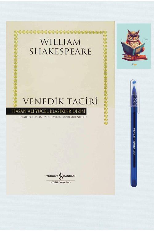 Türkiye İş Bankası Kültür Yayınları Venedik Taciri - Hasan Ali Yücel Klasikleri - Shakespeare (Kalem Ve Not Defterli)