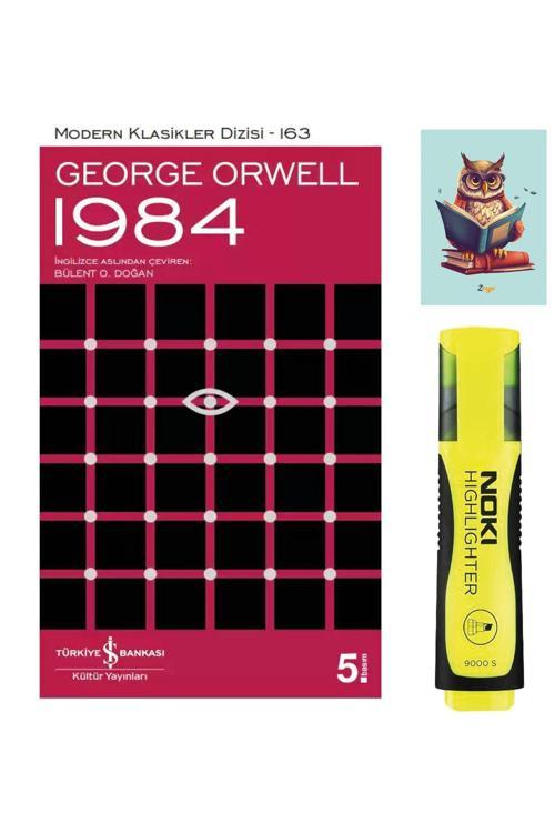 Dara Yayınları 1984 - George Orwell - İş Bankası Yayınları - 9786254052033 - Sarı Fosforlu Kalem - Defterli Seti