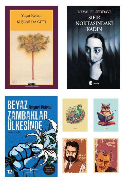 Dara Yayınları Çok Satılan Romanlar - Sıfır Noktasındaki Kadın - Kuşlar Da Gitti - Beyaz Zambaklar (4 Not Defterli)