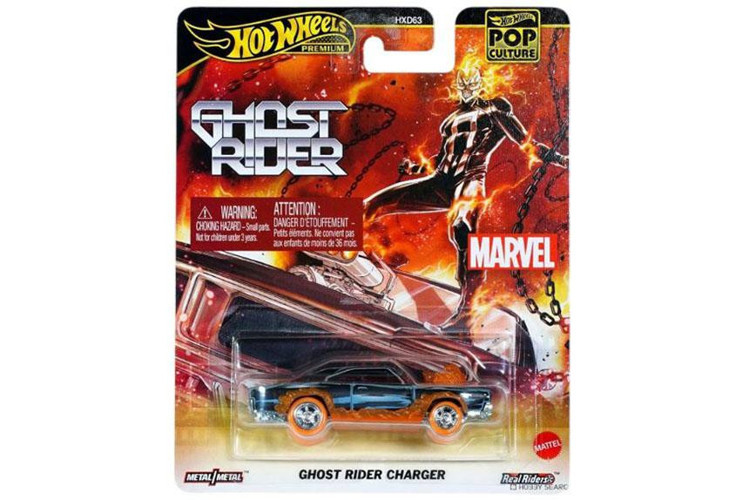 Hot Wheels Premium - Pop Culture : Marvel Ghost Rider Charger (1
