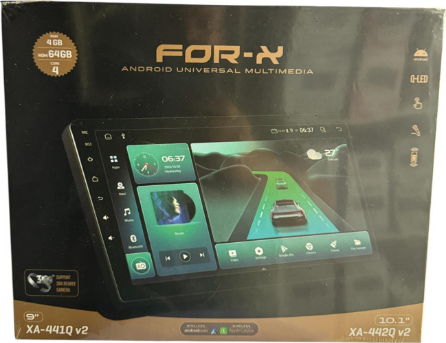 For-X XA-442Q V2 10'' Tablet Multimedia 4/64 Ön Kayıt Kamera