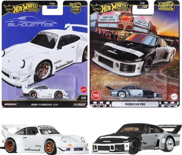 Hot Wheels Premium Porsche Set - RWB Porsche 930 & Porsche 935 (1